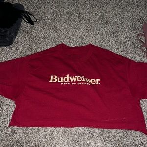budweiser crop top